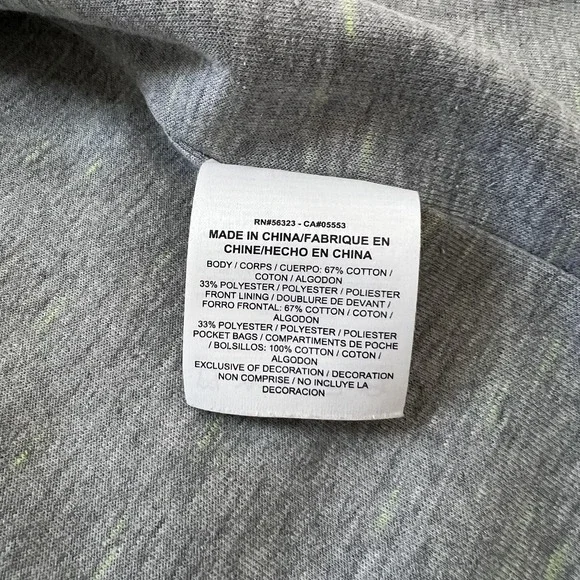 Nike Tech Fleece Track Jacket Moto‎ Cape Womens Medium Gray Full Zip - Picture 9 of 16